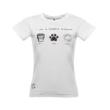 Tričko "Coffee, dogs, sunshine" - bílé - Image 2